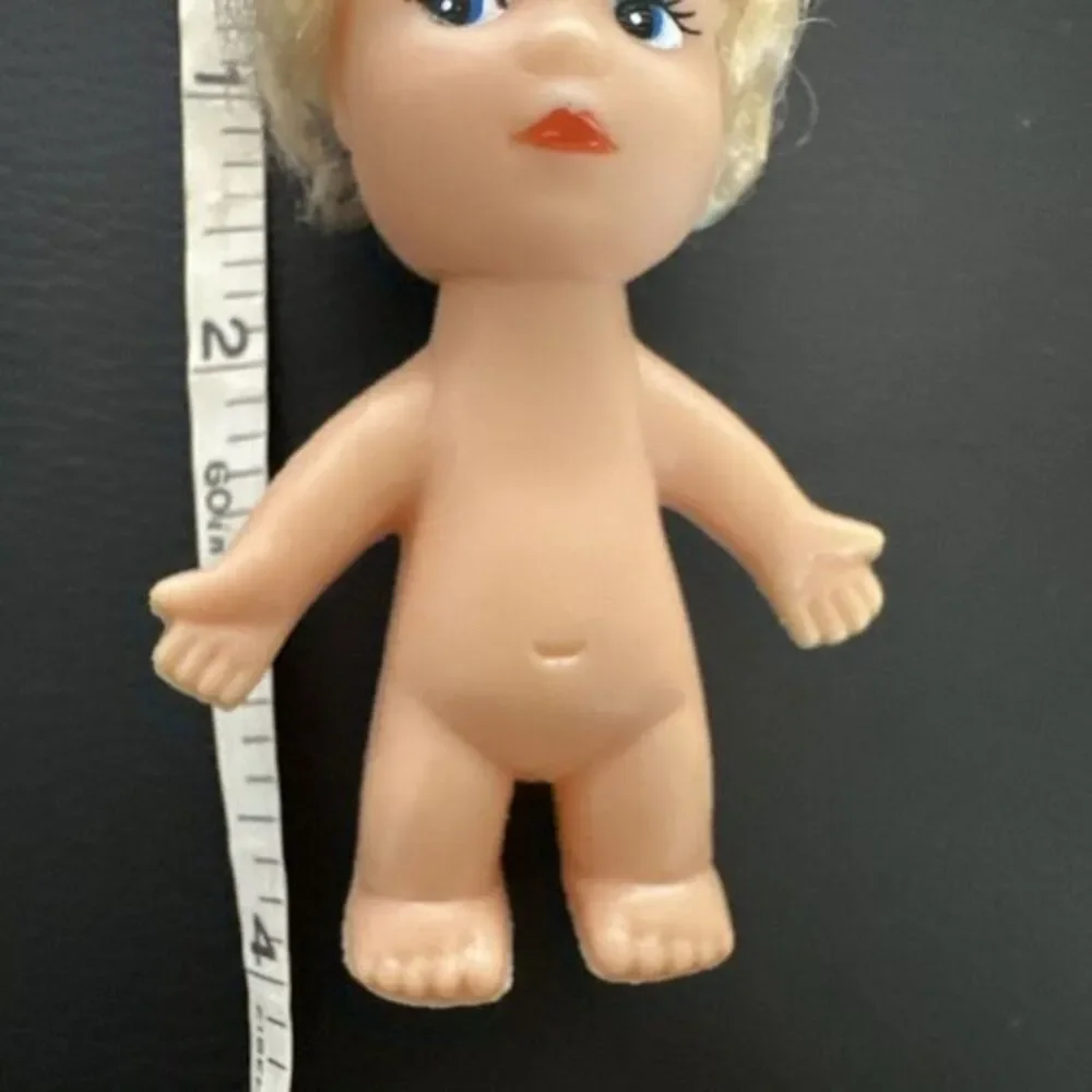 Vintage‎ Plastic Mini Baby Doll 4 inch 1960's doll
